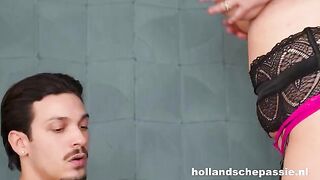 A hot MILF has sex with her young stallion in a steamy scene