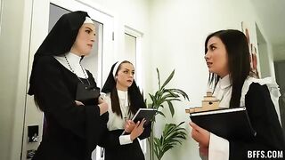 The nun is the object of all lust in this steamy scene