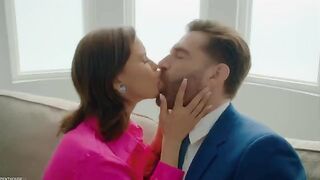 A young girl was licked by a guy in a sensual encounter