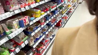 Which bottle would you choose to sit on? - Real Couple's Intense Grocery Store Sex