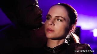The girl is beautiful in every pose during sex