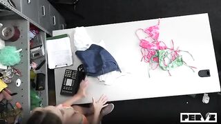 A man fucks his girlfriend right on the table in a steamy scene
