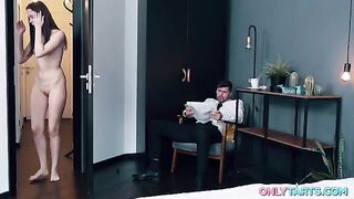 He has it! Lucky guy with cute pussy-less beauties!