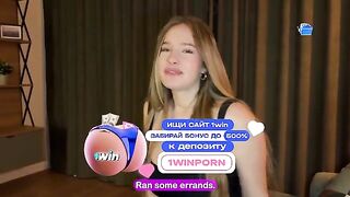 The student received a prize and showed his cock to the girl