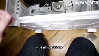 Will you indulge me for a gift? - The best blowjob with cute 18 y.o. Anna Sibster