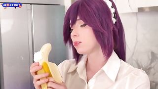 That's why she's an anime girl, so she can get fucked hard in the kitchen