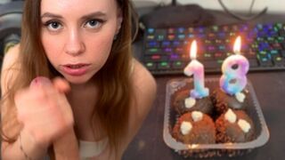 A beautiful woman talked about a cock as the best gift