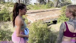 I took my girlfriends to the woods for a good time
