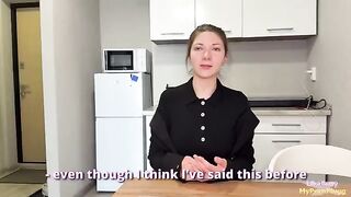 A girl got a cock in her pussy for her serious look