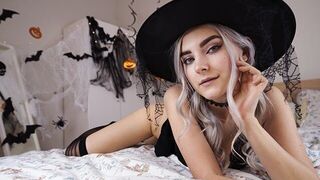 A cute witch in a spell of love and sex