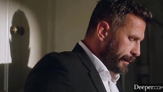 Morgan works hard to meet her boss’s demands in this intense Deeper scene