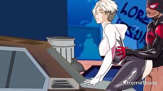 The best Spider-Man sex stories with Gwen Stacy and Miles Morales in adult cartoons