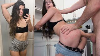 Abbie Maley has her first anal experience with intense, multiple orgasms - HD porn