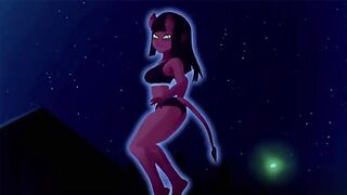 The young guy fucks the hot witch with an amazing body