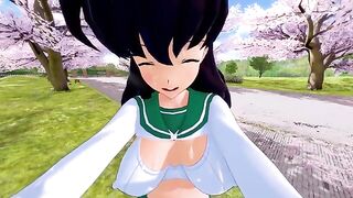 Kagome got fucked hard by an angry demon