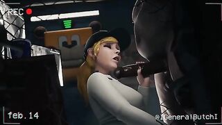 FNAF Security Breach Vanessa gets fucked in the office of Freddy Fazbear Mega Pizzaplex