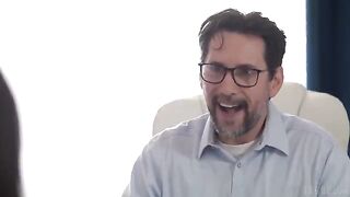 The interview went well, and the brunette was thrilled