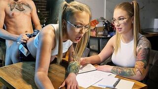 Girl is getting fucked for good marks by her teacher
