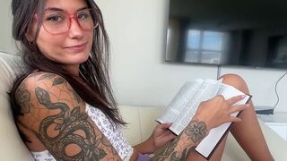 The guy studies different poses for intimacy with the hot 18yo Latina