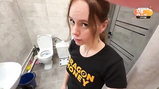 The girl was severely drying her lips, and they became cracked