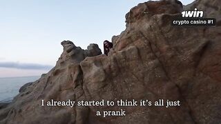 Nothing on the rocks, but the girl got a creampie