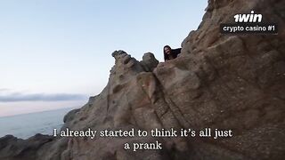 Nothing on the rocks, but the girl got a creampie