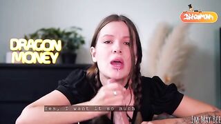 The housekeeper is so hot the guy cum on her face immediately