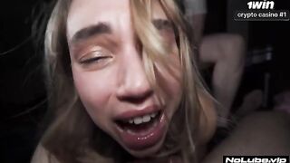 Girl was dazed from orgasm, then she started to shake