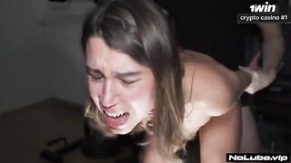 Girl was dazed from orgasm, then she started to shake