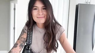 An 18-year-old girl is about to explore new adventures in this steamy POV roleplay scene
