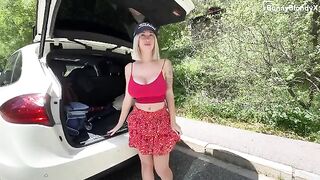 A game with a stick is called off when there’s a member nearby, featuring a hot blonde