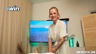 A massage that turns into a sensual and erotic sex session