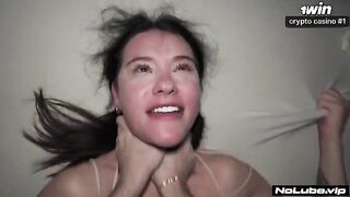 Babe squirted all over guy, he got soaked from head to toe