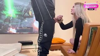 The girl is not embarrassed to have sex with her stepbrother on cam