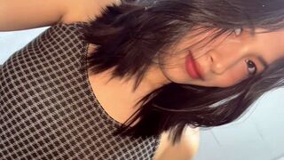 This petite Asian is ready to get completely naked and engage in intimate action