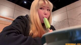 You're licking the ice cream, but you could be licking something else