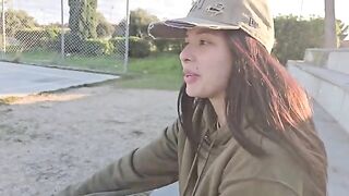 The actress went to the jungle and got a cock in her pussy