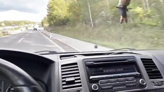 Girl was car-hopping and got fucked by driver in car