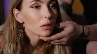 A girl with a beautiful body has sex with her owner in lingerie