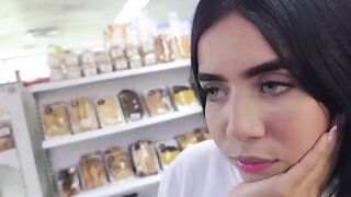 A young girl is ready to have sex in any situation, showcasing her big ass