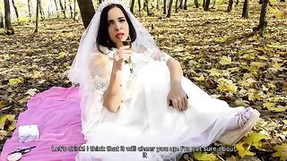 A white dress can wait, but I need your cock now