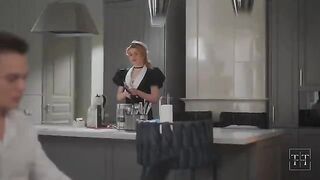The cute girl was roughly fucked by her boss in 4K HD