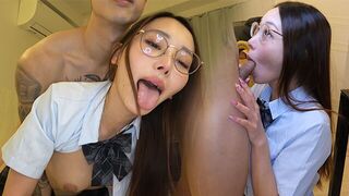 An Eastern beauty gets fucked hard by her stepbrother at home
