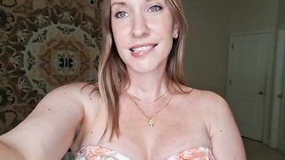 A breast massage with shimmering oil — all without any cracking, a perfect JOI setup