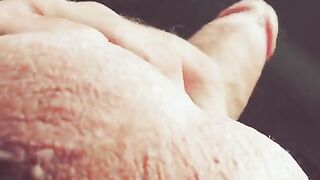 The hand slide up and down the barrel, moaning loudly