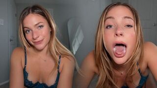 She has to spit on the floor because of her insatiable desire