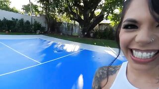 Gina Valentina, all-natural Brazilian beauty, fucked hard in steamy scene