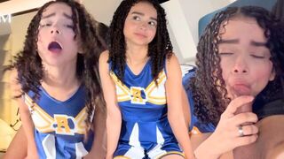 A cute petite teen has her first experience, exploring passionately