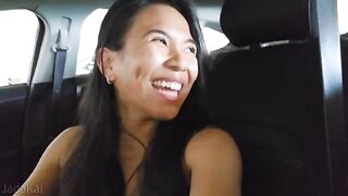 A girl has a great time in Miami, shaking her assets hard