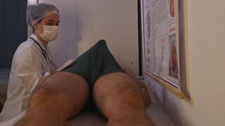 The nurse got a hard cock from the patient in the hospital